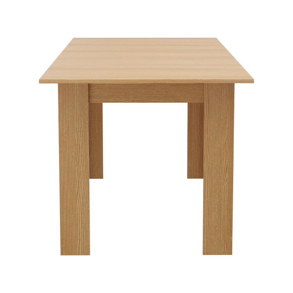 Oikiture 200cm Extendable Dining Table Cafe Table Natural