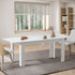 Extendable Dining Table 160–200cm – White Café Style Modern Design