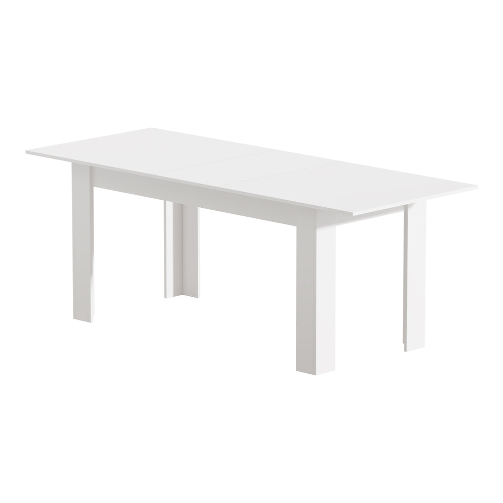 Extendable Dining Table 160–200cm – White Café Style Modern Design