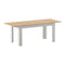 Extendable Dining Table 160–200cm – White & Natural Wooden Finish
