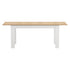 Oikiture 200cm Extendable Dining Table Natural White