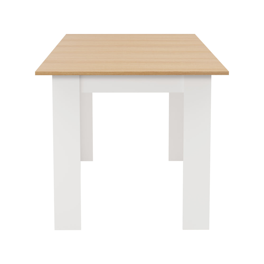 Oikiture 200cm Extendable Dining Table Natural White