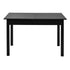 Oikiture Extendable Dining Table 1.2-1.6m Wooden Kitchen Table Black