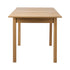 Oikiture Extendable Dining Table 1.2-1.6m Wooden Kitchen Table