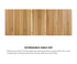 Oikiture Extendable Dining Table 1.2-1.6m Wooden Kitchen Table
