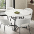 120cm Round Dining Table Marble-like Wooden Kitchen Furniture