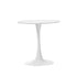60cm Dining Table Marble Tulip Shape White