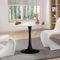 90cm Dining Table Marble Tulip Shape White&Black