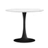 90cm Dining Table Marble Tulip Shape White&Black
