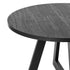 120cm Round Dining Table – Designer Style, Cross‑Linked Base, Black