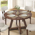 120cm Round Dining Table Wooden Kitchen Furniture Walnut