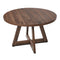 120cm Round Dining Table Wooden Kitchen Furniture Walnut