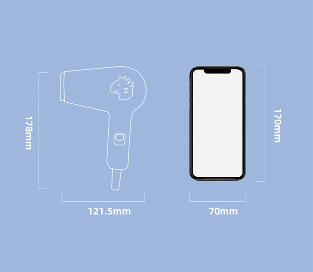 Seven Bubble ultra quiet Kids Hair Dryer-1973194199880830981