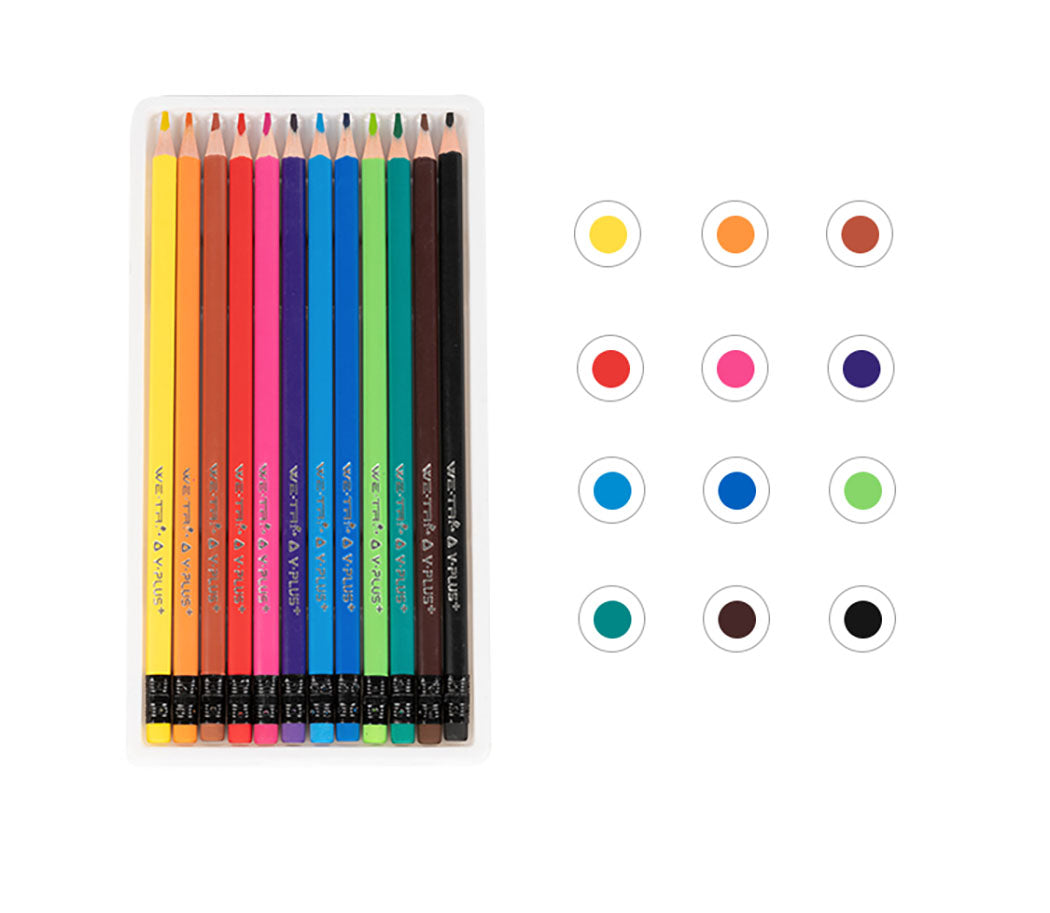 Yplus Erasable Color Pencil with Eraser-1975420524955832321