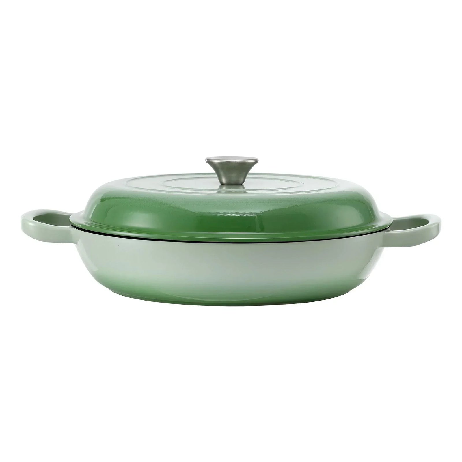 Enameled Cast Iron Dutch Oven – 3.3L, Green, Bread Baking, Oven‑Safe