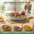 Enameled Cast Iron Dutch Oven – 3.3L, Green, Bread Baking, Oven‑Safe