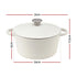 Enameled Cast Iron Dutch Oven – 3.8L, White, Bread Baking, Oven‑Safe
