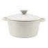 Enameled Cast Iron Dutch Oven – 3.8L, White, Bread Baking, Oven‑Safe