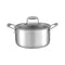5-Star Chef 4.5L 24cm Stainless Steel Dutch Oven Pot with Lid and Stay-Cool Handle