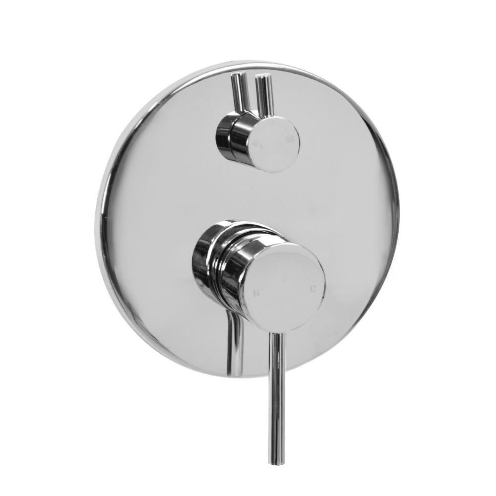 Shower Mixer Solid Brass Bath Wall Valve DIY Chrome