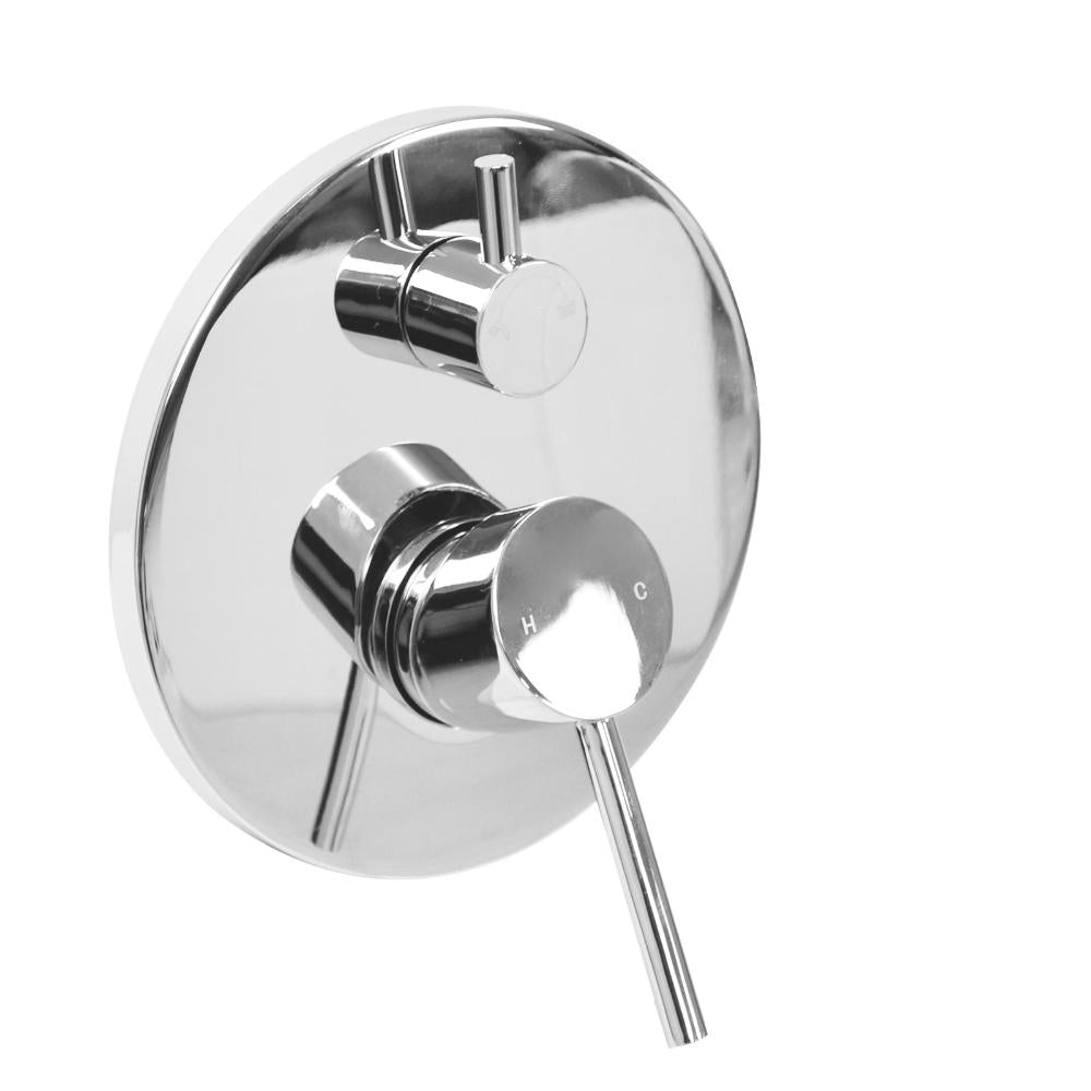 Shower Mixer Solid Brass Bath Wall Valve DIY Chrome