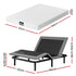 Adjustable Bed & Mattress Double – 20cm PURE Foam, Head/Foot Lift, Remote