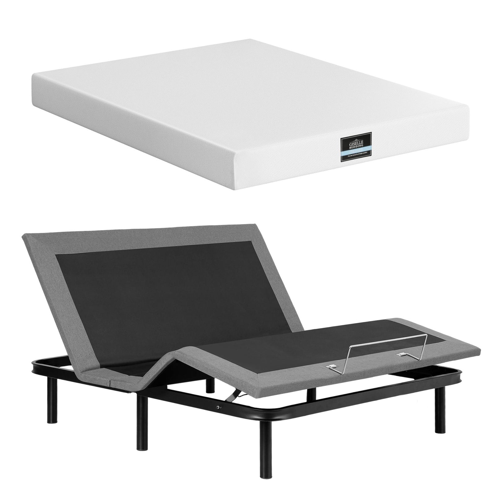 Adjustable Bed & Mattress King – 20cm PURE Foam, Head/Foot Lift, Remote