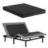 Adjustable Bed Frame King + 18cm Mattress – Head/Foot Lift, Zero‑G, Black
