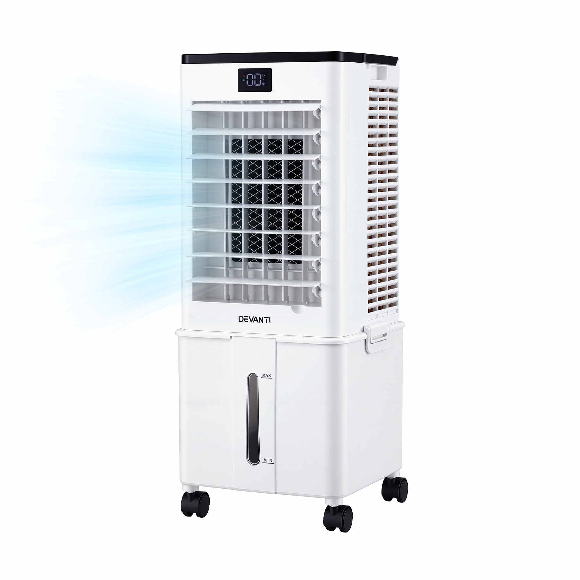 Devanti 8L Evaporative Air Cooler 3-in-1 Fan Remote 4 Ice Packs 3 Speed