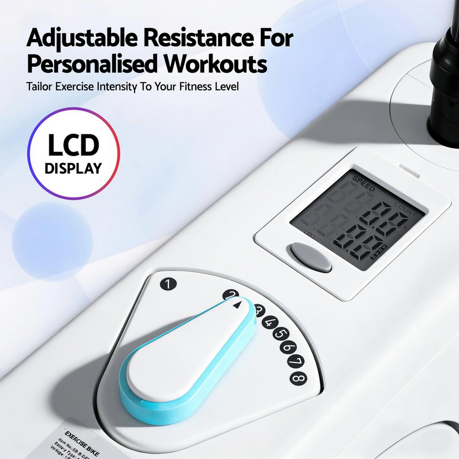 Exercise Bike Magnetic Desk Bike with Tabletop Fitness Home Workout Gym