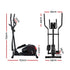Exercise Bike Elliptical Cross Trainer Home Gym Fitness Machine LCD