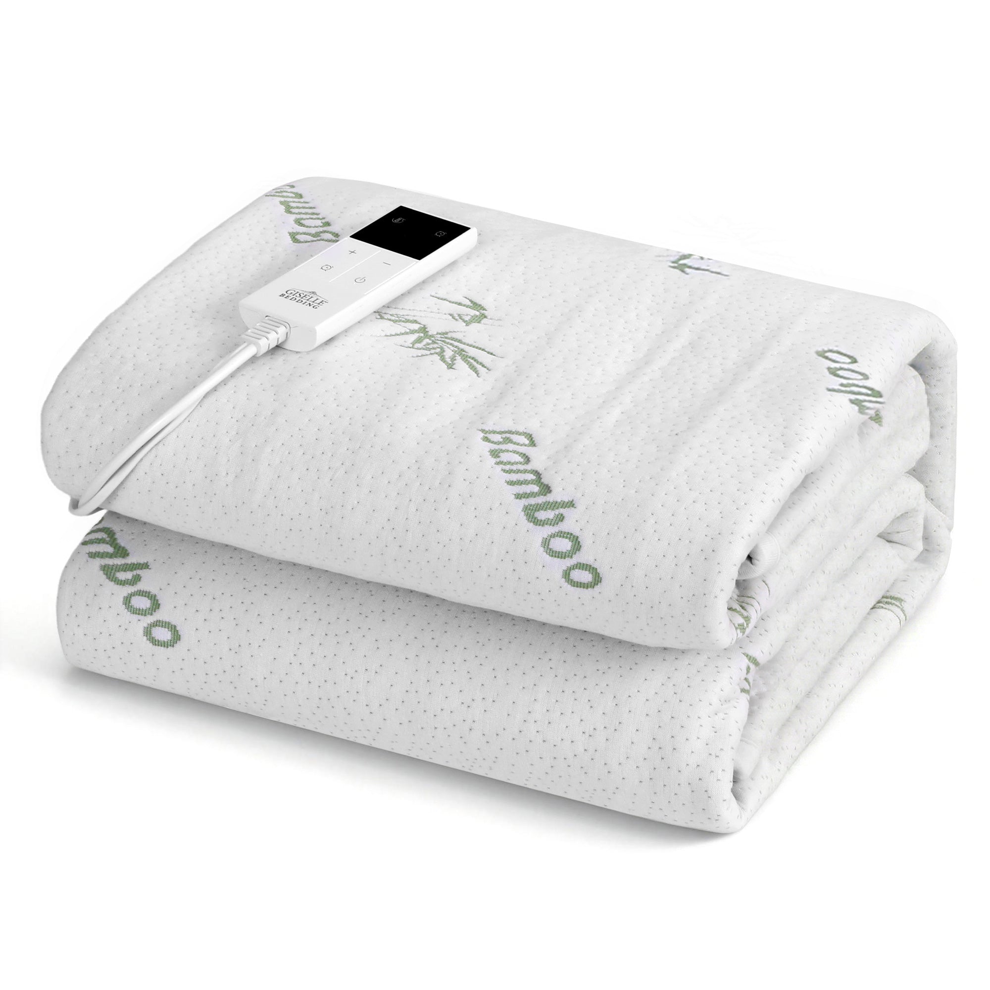 Electric Blanket Bamboo Fabric King Single Fitted Heated Pad Underlay Washable Winter