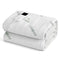 King Single Bamboo Electric Blanket Fitted Heated Underlay Washable White