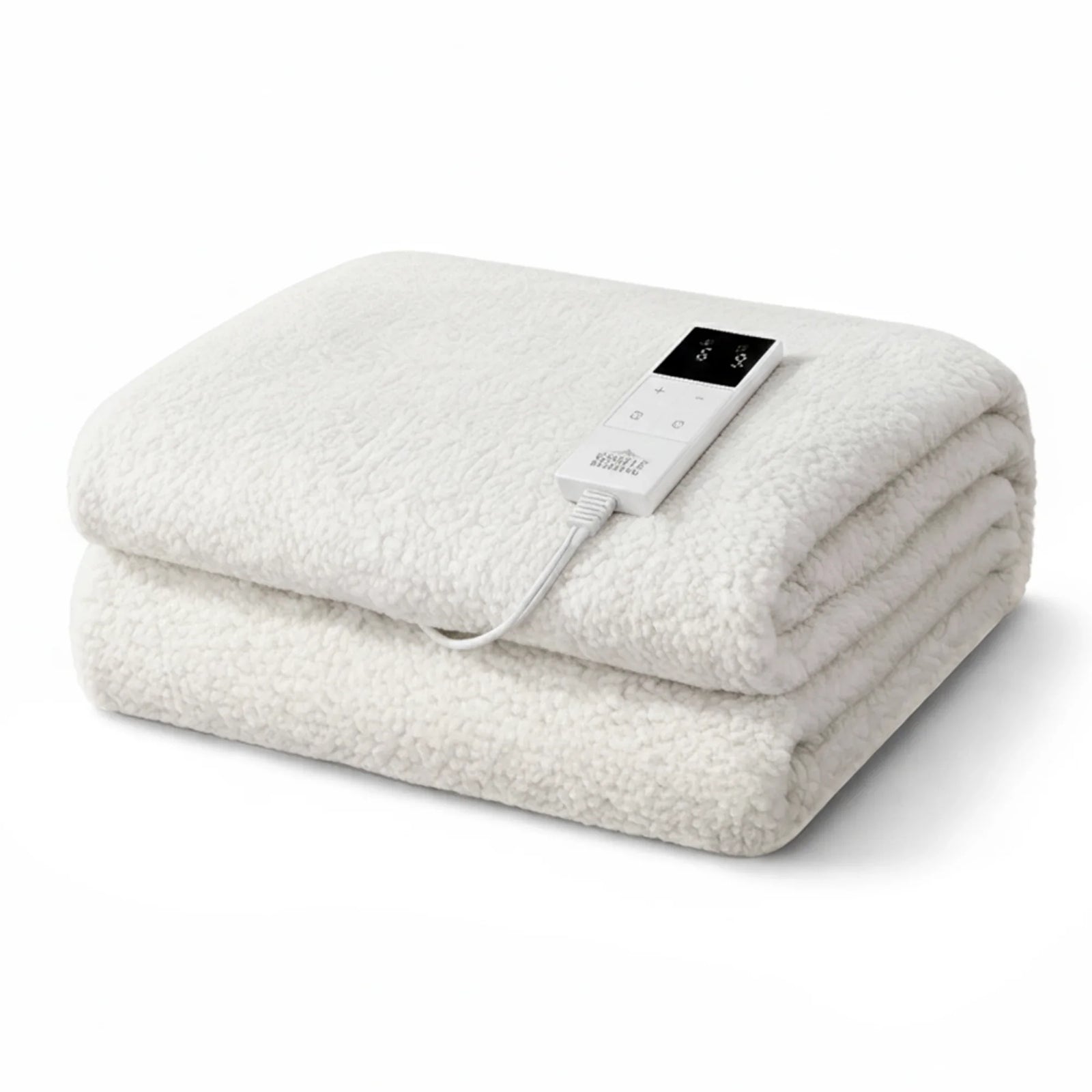 Electric Blanket LED Remote Sherpa Fleece Underlay Fully Fitted Machine Washable King Single