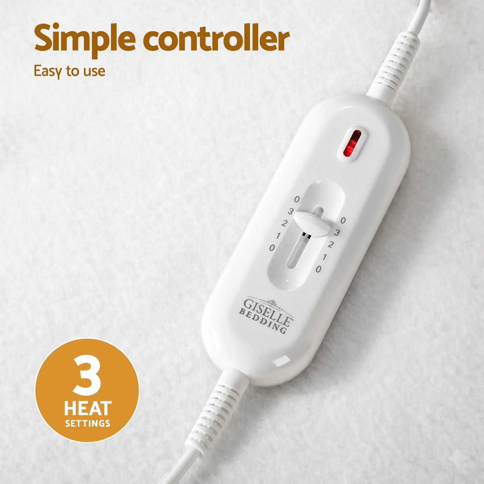 Electric Blanket King Single Heated Fully Fitted Washable Pad Winter Warm