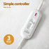 Electric Blanket King Single Heated Fully Fitted Washable Pad Winter Warm