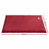 Electric Throw Rug Double Size 200x180cm Fleece Flannel Heated Blanket Burgundy