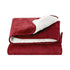 Electric Throw Rug Dual Side Fleece Flannel Heated Blanket Burgundy