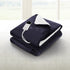 Electric Throw Rug Heated Blanket – Fleece Sherpa 9‑Heat Charcoal