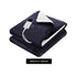 Electric Throw Rug Heated Blanket – Fleece Sherpa 9‑Heat Charcoal