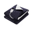 Electric Throw Rug Heated Blanket – Fleece Sherpa 9‑Heat Charcoal