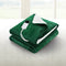Electric Heated Throw Blanket Flannel Sherpa 160x130cm Green