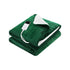 Electric Heated Throw Blanket Flannel Sherpa 160x130cm Green