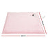 Electric Throw Rug Dual Side Fleece Flannel Heated Blanket Pink