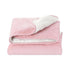Electric Throw Rug Dual Side Fleece Flannel Heated Blanket Pink