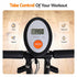 Folding Magnetic Exercise X Bike 8 Resistance Levels Ropes Black 100kg