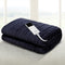 Electric Heated Throw Rug – 9 Heat Levels, 9‑Hr Timer, Coral Fleece, Charcoal
