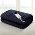 Electric Heated Throw Rug – 9 Heat Levels, 9‑Hr Timer, Coral Fleece, Charcoal