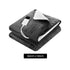 Electric Heated Throw Rug – Washable Flannel Sherpa Blanket Grey 160×130cm