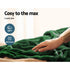 Electric Heated Throw Blanket 160x130cm Washable Flannel Rug Green